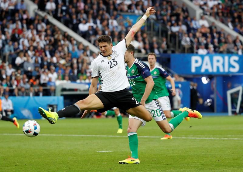 Germany's Mario Gomez in action