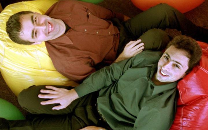 Larry Page and Sergey Brin in Google's early days 