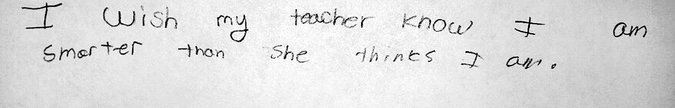 I wish my teacher knew 5