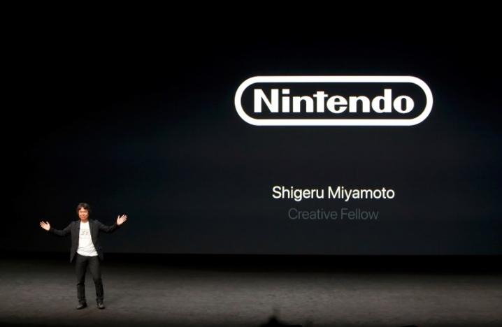 Nintendo's Shigeru Miyamoto takes the stage during an Apple media event in San Francisco, California, U.S. September 7, 2016. REUTERS/Beck Diefenbach