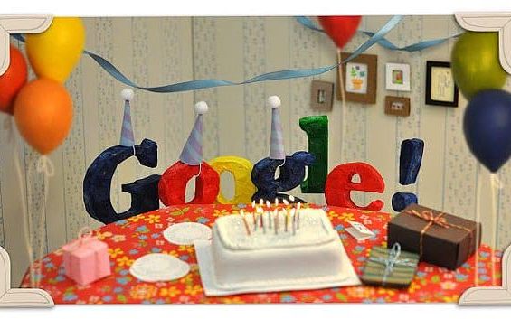Google's 13th birthday Doodle