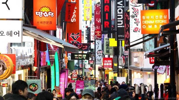 Seoul is known for its bustling shopping scene (Credit: Chung Sung-Jun/Getty)