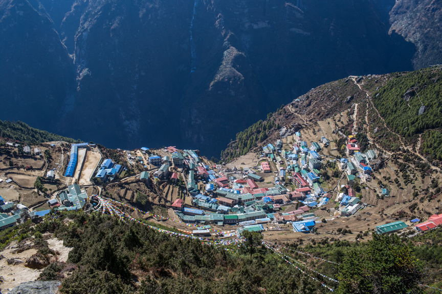 Namche Bazaar, the gateway to Everest, Solukhumbu district.