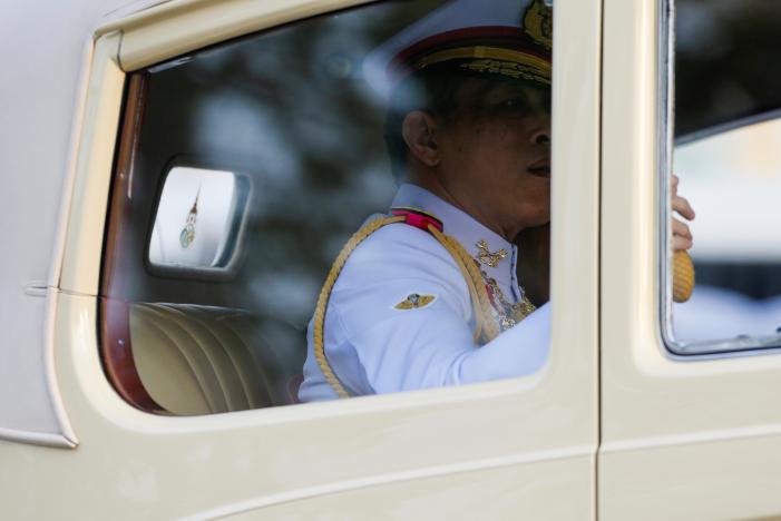 Thailand Crown Prince Maha Vajiralongkorn arrives at the Grand Palace in Bangkok, Thailand, December 1, 2016. REUTERS/Jorge Silva