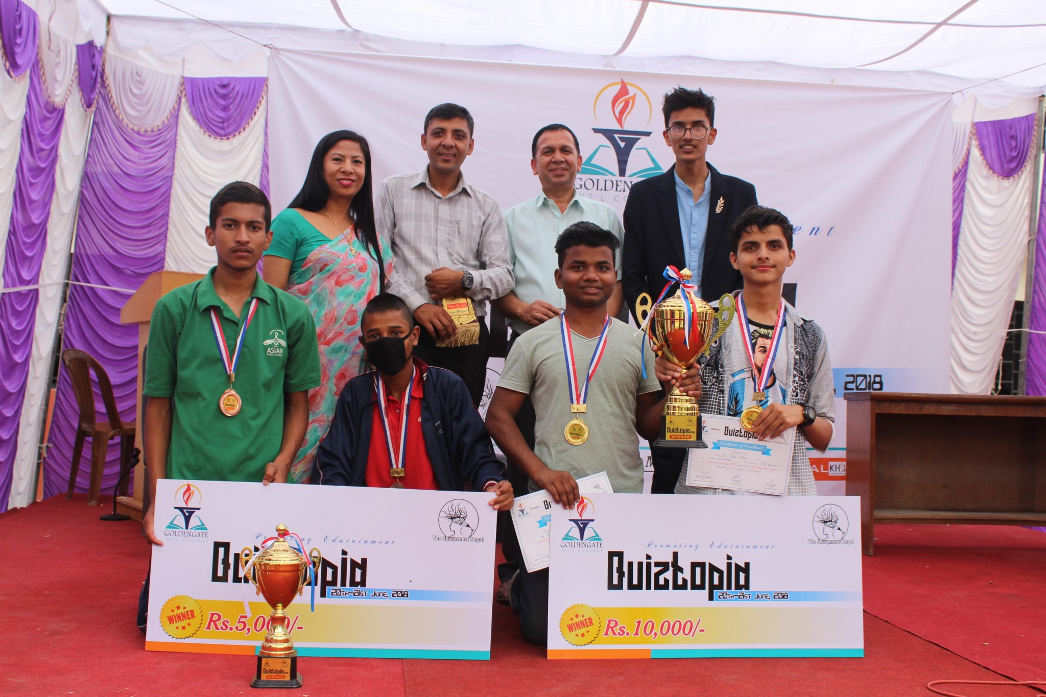The Sharpeners Nepal organizes 'Quiztopia-2018' successfully